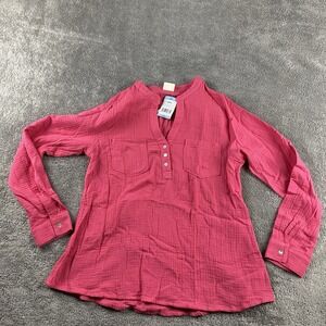 Mote Shirt‎ Womens Large Pink Long Sleeve NWT